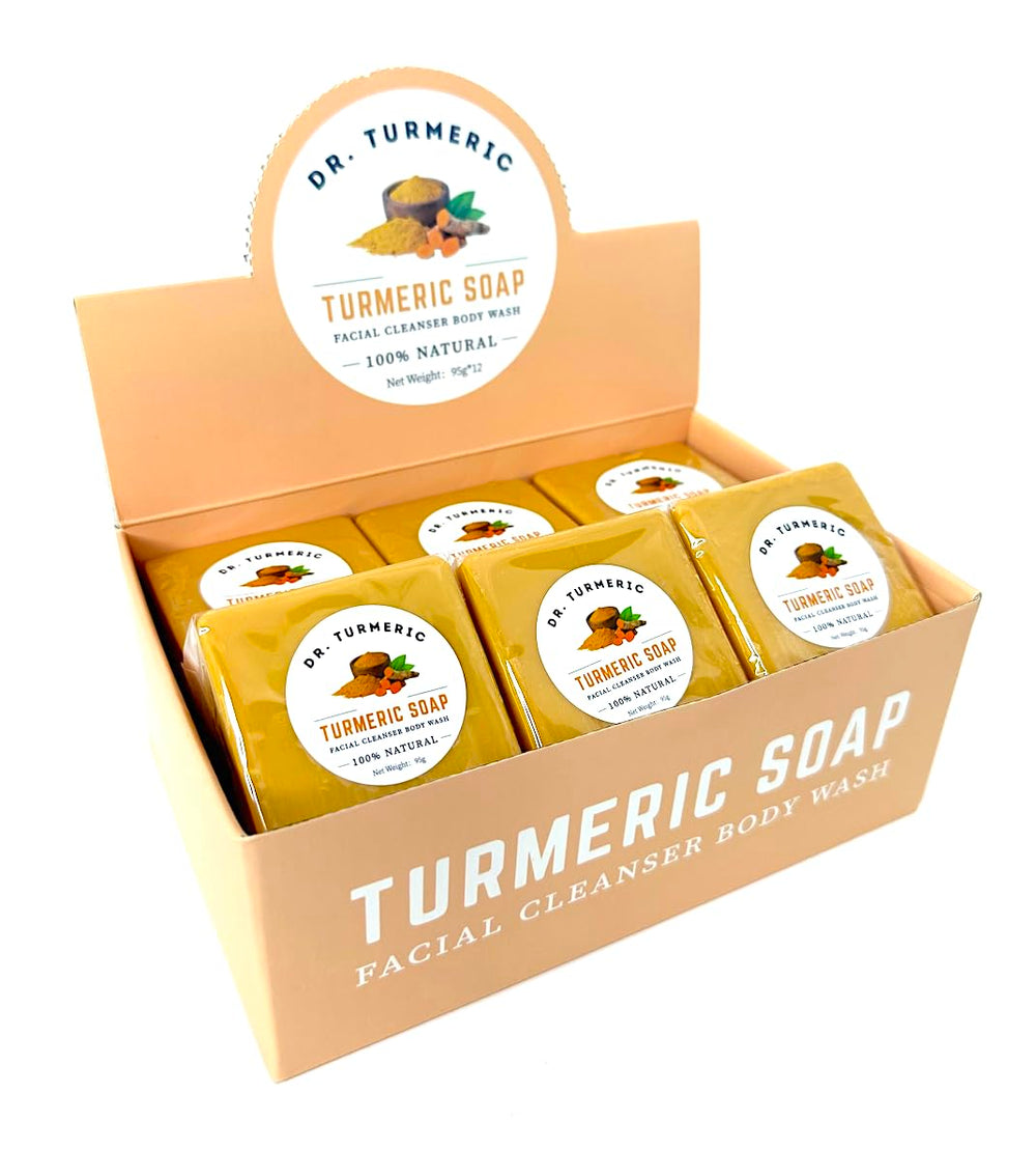 Dr. Turmeric bar moisturized skin look showing soft, hydrated skin after washing.
