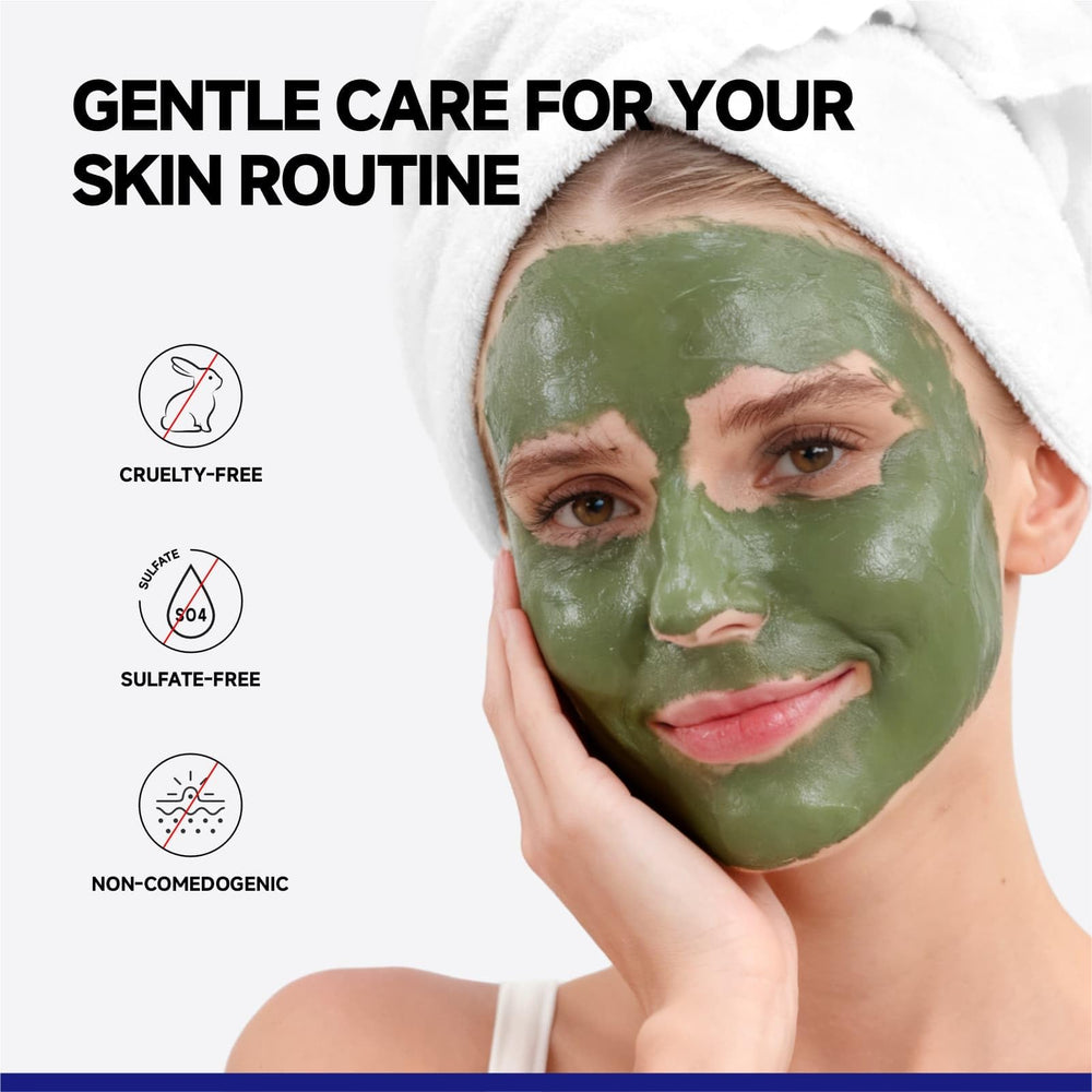 Dr Vincent mask brush applying a smooth clay layer for an even skincare routine.
