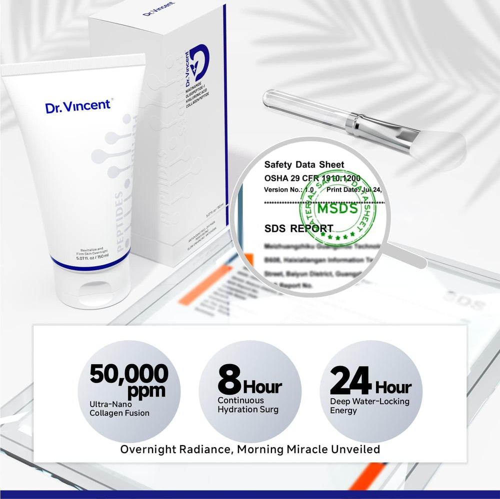 Dr Vincent Cruelty-free mask suitable for mature skin care routines.