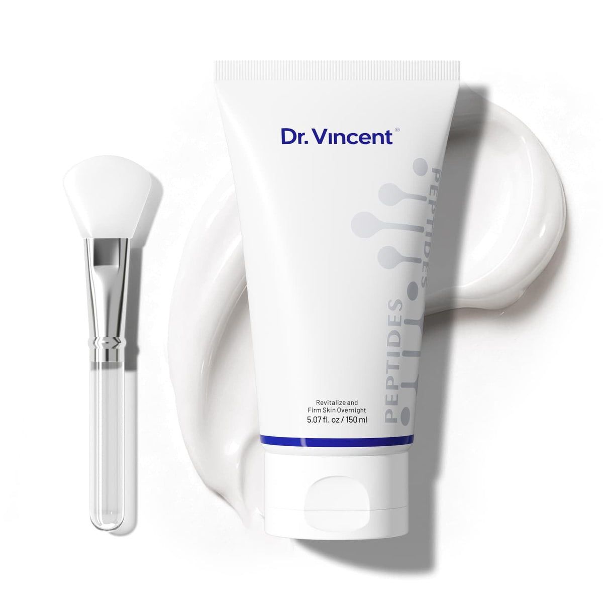 Dr Vincent Deep Hydration Night Mask peel-off application for deep hydration overnight renewal.
