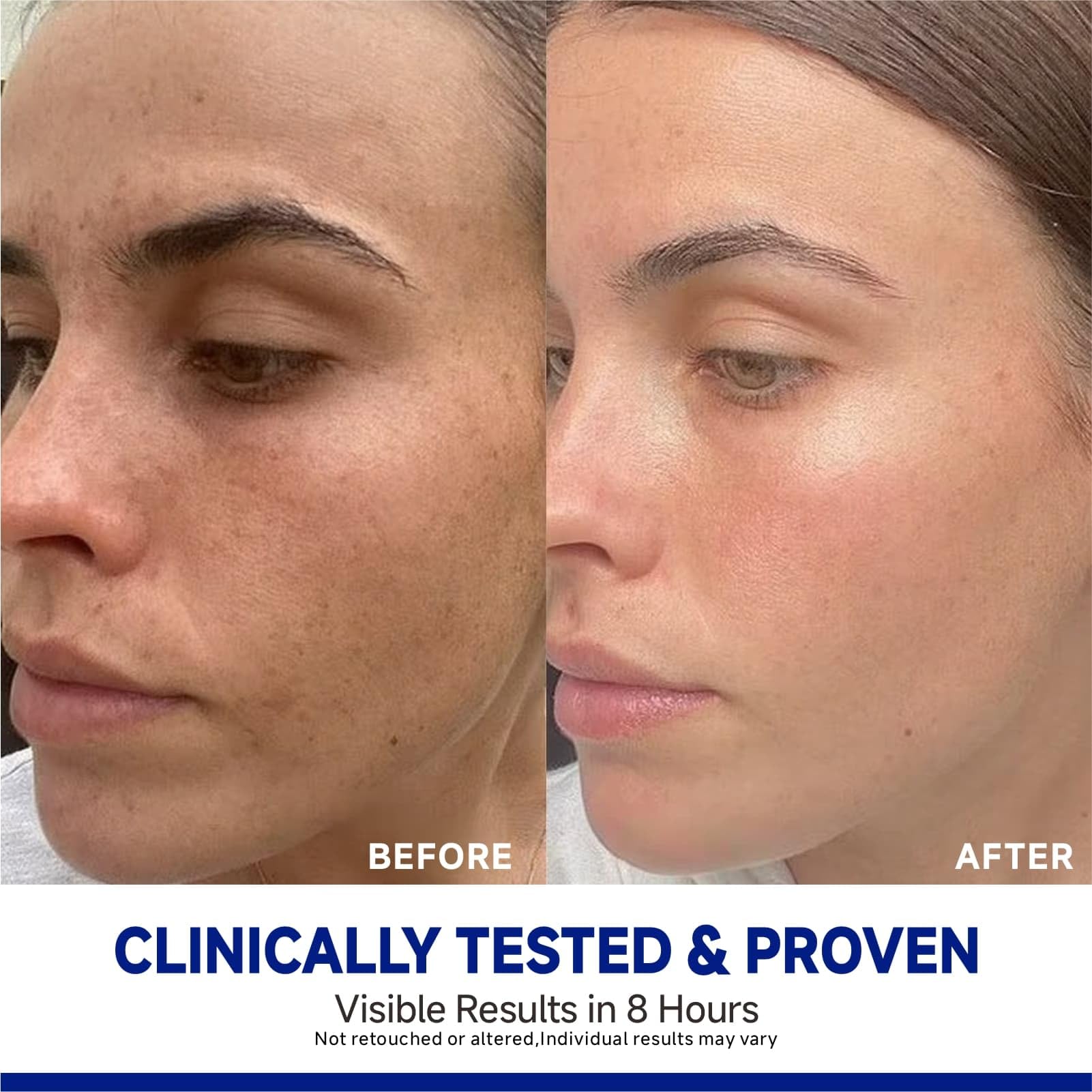 Dr Vincent Glass Glow Night Mask in a nighttime routine scene with a clock