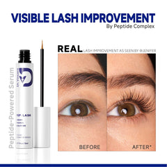 Dr Vincent Lash Serum applicator wand gliding along lashes.