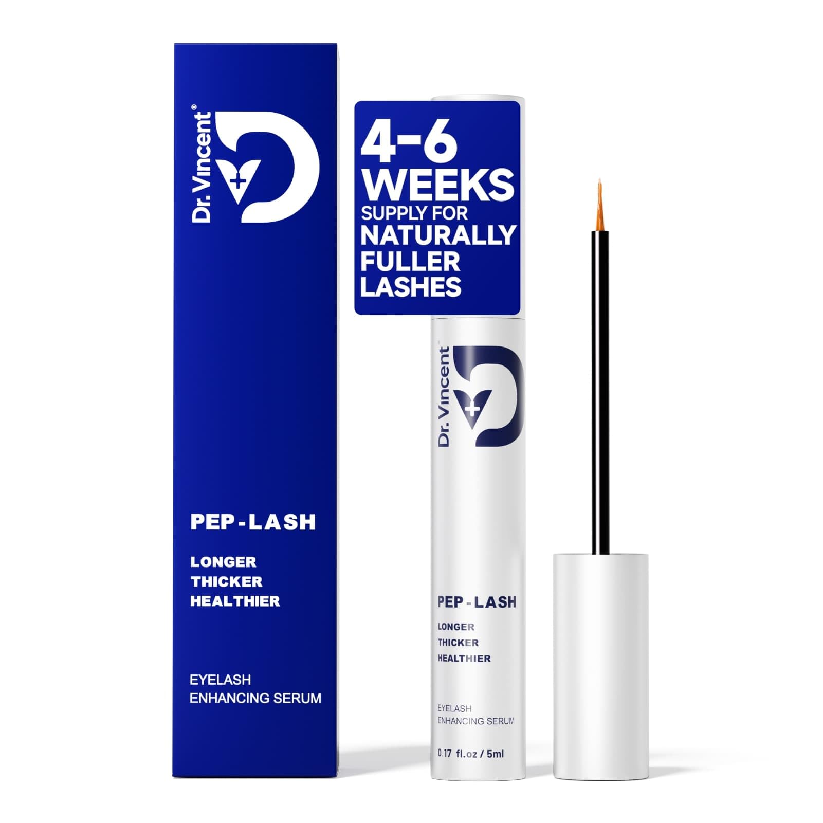 Dr Vincent Lash Serum bottle prepared for precise daily lash care.