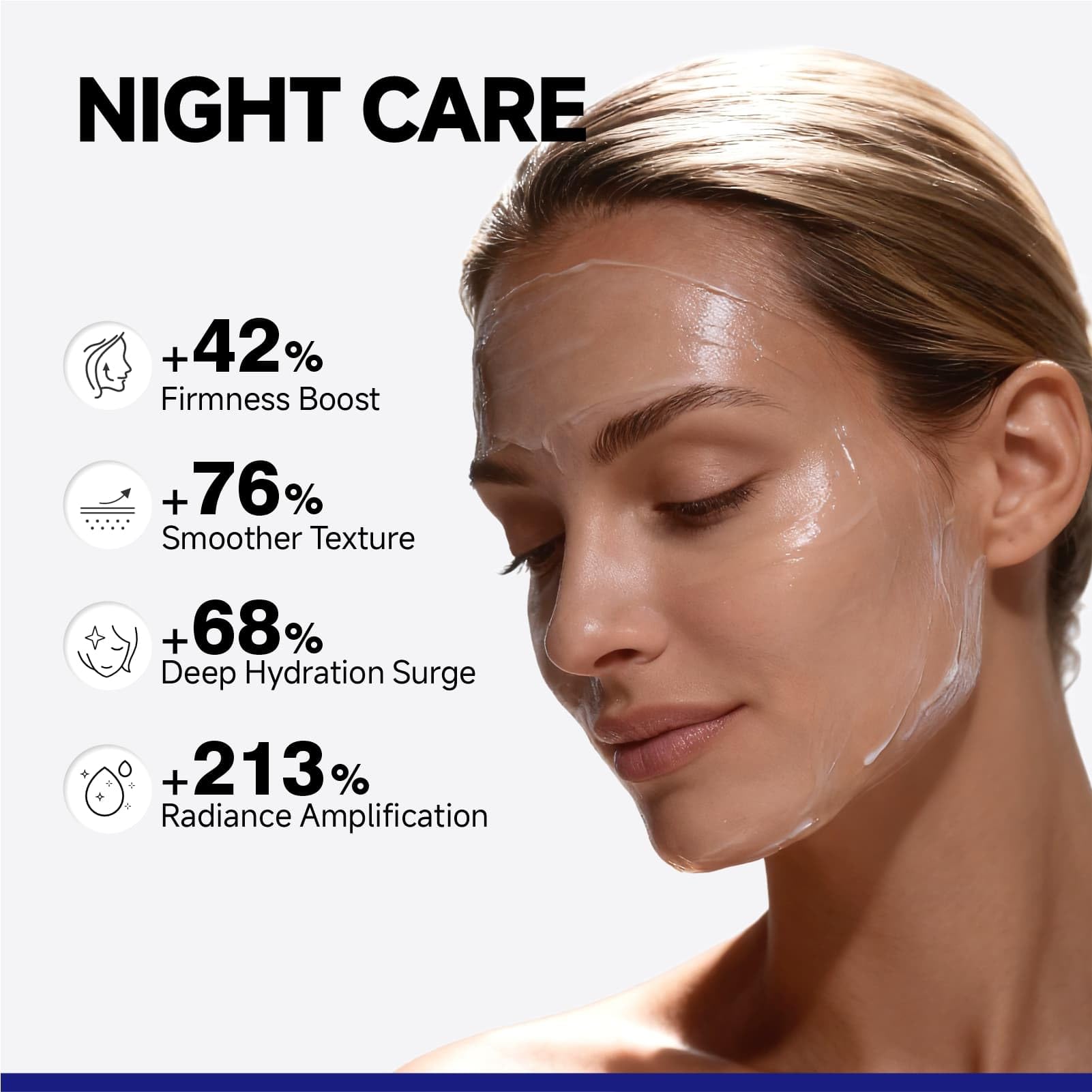 Dr Vincent Deep Hydration Night Mask forms breathable film during sleep.