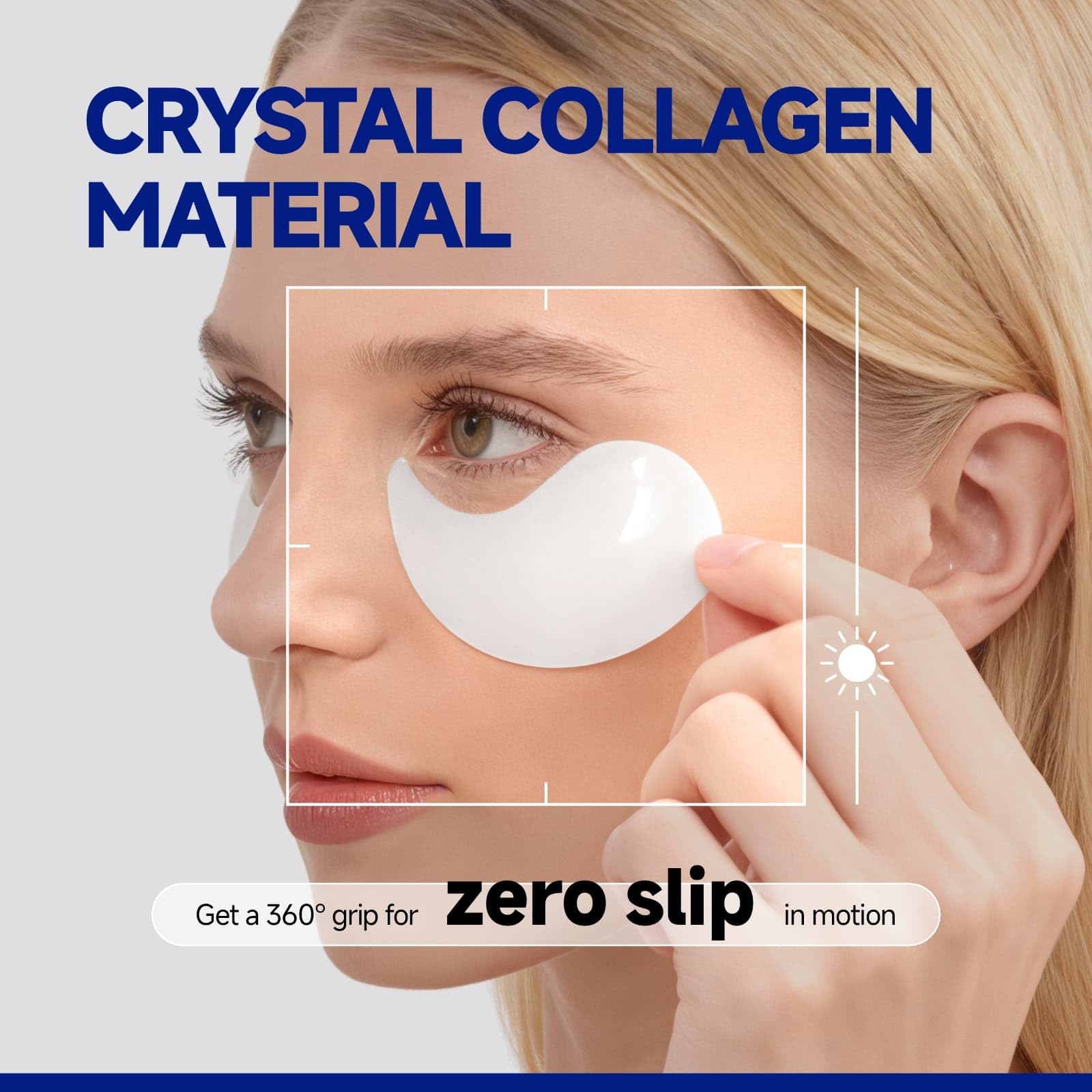 Dr Vincent No-Slip Under-Eye Patches stay in place during makeup or travel.