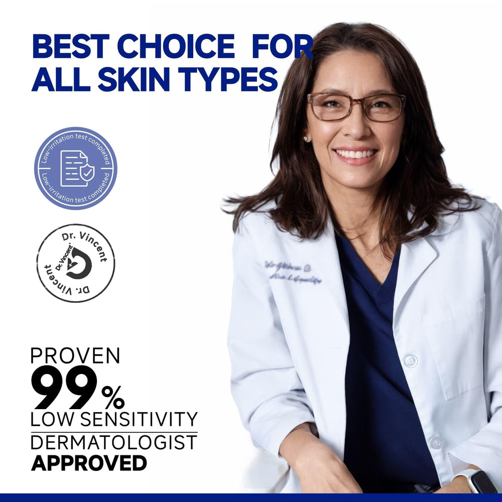 Dr Vincent patch close-up of crystal-clear formula during absorption