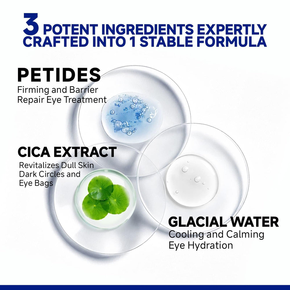 Dr Vincent patches featuring glacial water for soothing cooling sensation