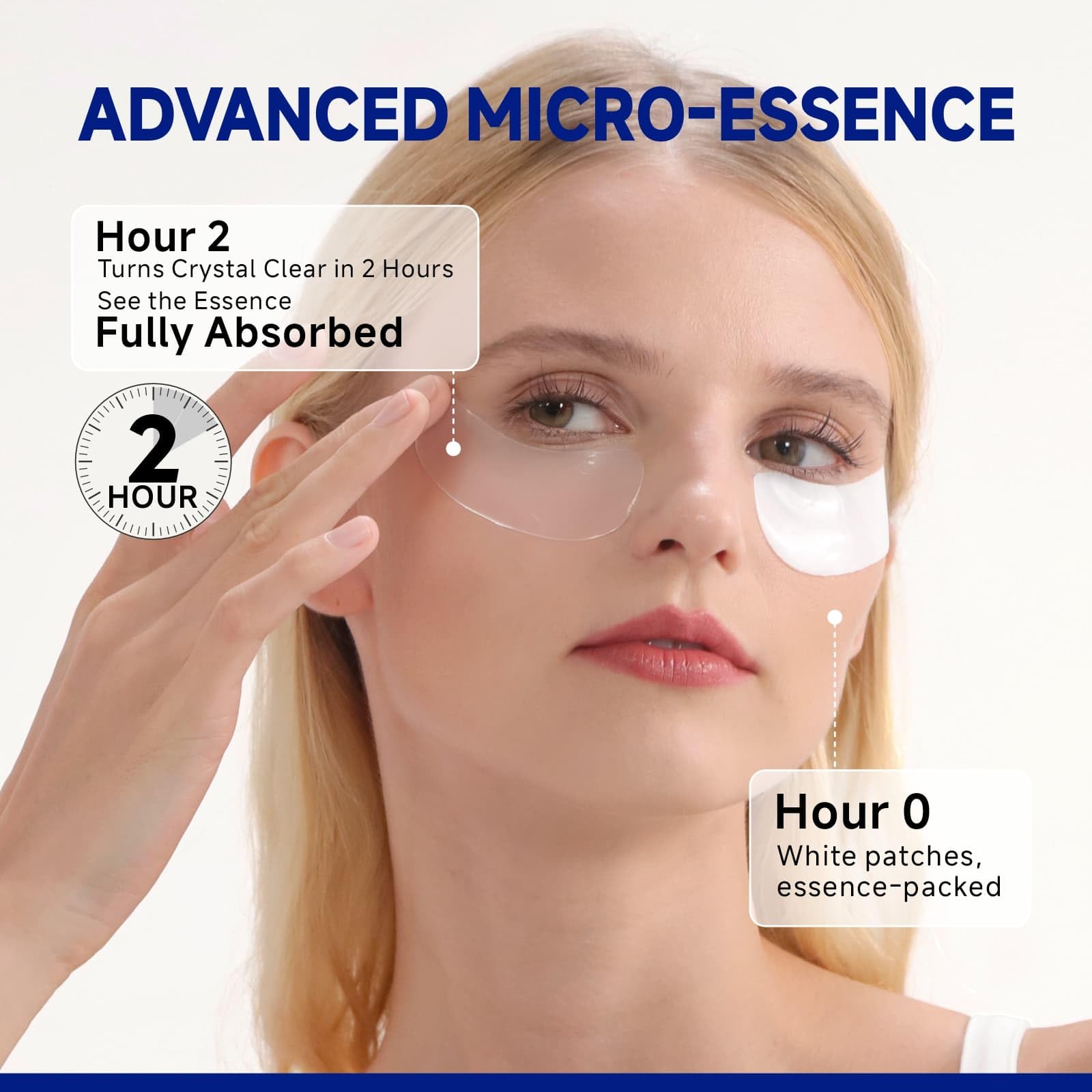 Dr Vincent peptide under-eye patches after use leaves skin smooth and revived.