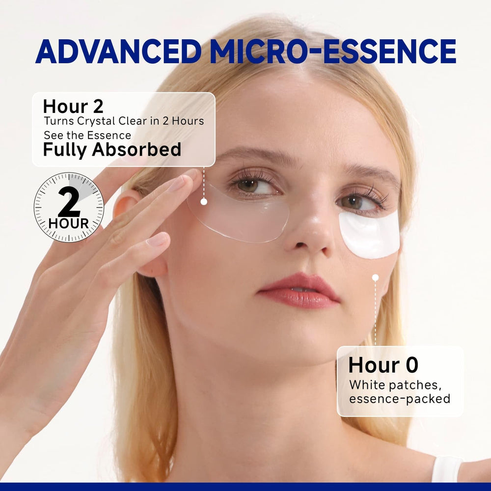 Dr Vincent peptide under-eye patches after use leaves skin smooth and revived.