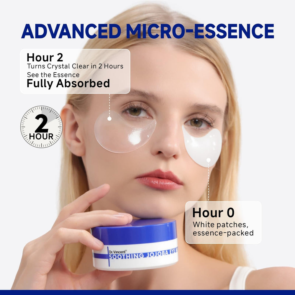Dr Vincent Vegan Fragrance-Free Eye Patches for comfortable, gentle eye care.