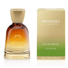 Dr. Vranjes Ginger Lime bottle front, premium home fragrance centerpiece.