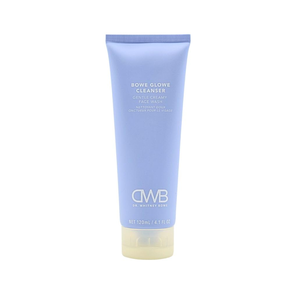 DR.WITHNEY BOWE Bowe Glowe Cleanser bottle closeup for a luxurious cleanse.