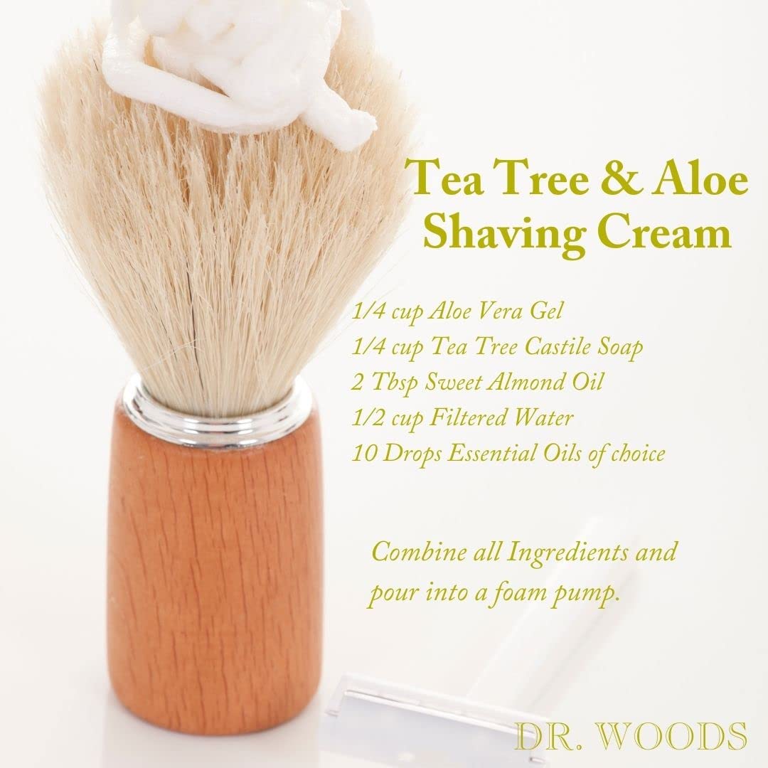 Dr. Woods Tea Tree Castile Soap pack of two bottles.