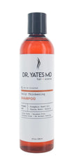 Dr. Yates MD Hair + Science thickening shampoo bottle boosts volume and cleansing.