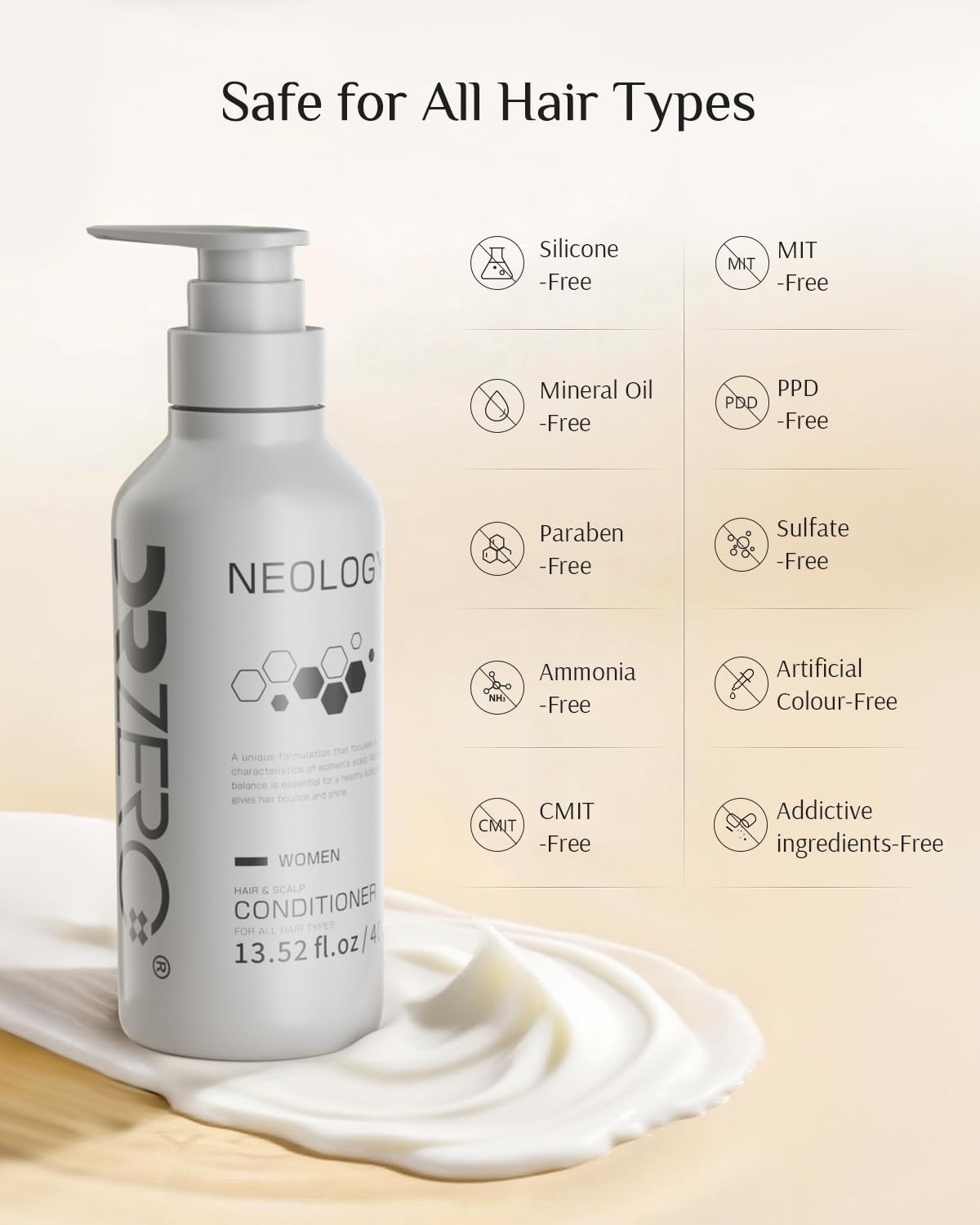 DR ZERO Neology bottle on bathroom shelf ready for daily routine