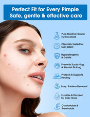 Dr. Zitacne patch 11mm offers strong hold overnight for calm skin