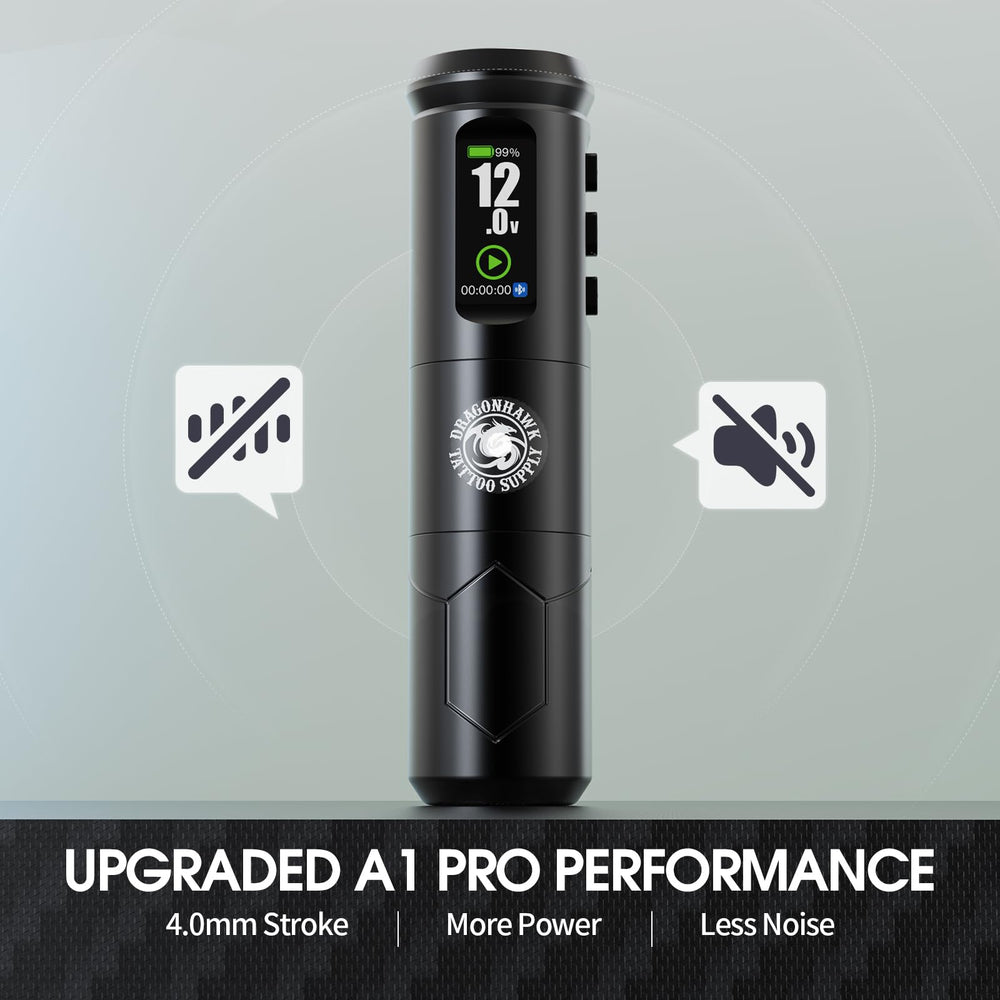 Dragonhawk A1 Pro adjustable needle length 0.5–4mm for customization.