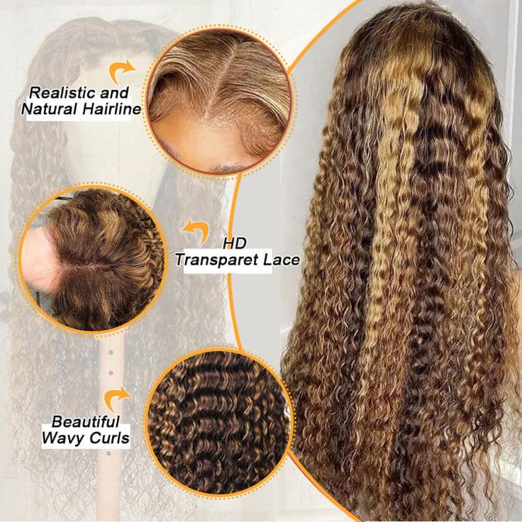 Draixil HD transparent lace front wig offers natural look on any skin tone.