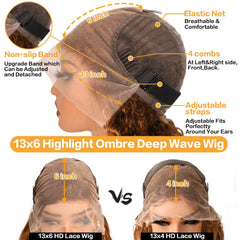 Draixil 4/27 highlight ombre lace front wig for versatile styling.