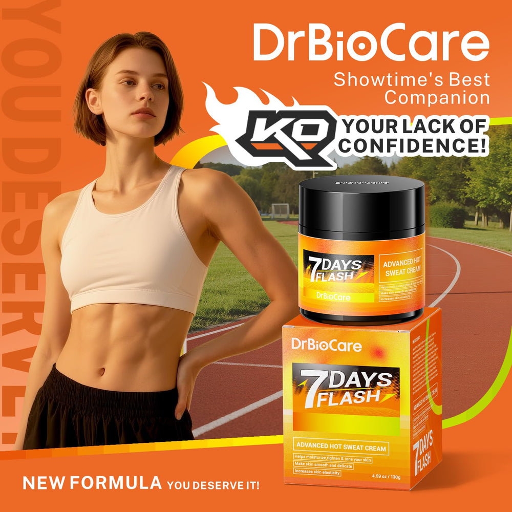 DrBioCare Advanced Hot Sweat Cream packaging for two bottles