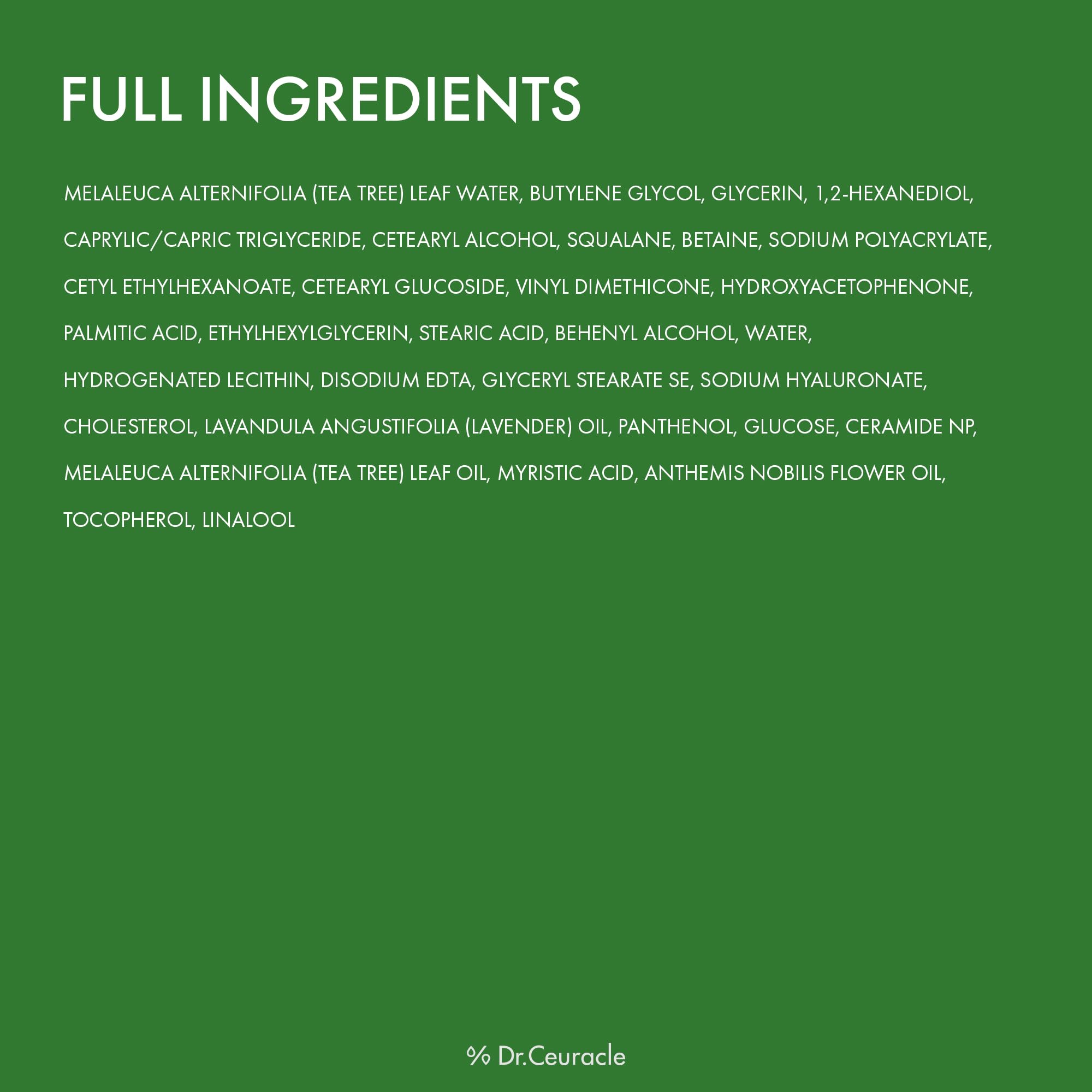 Close-up of skin with Tea Tree Purifine Cream showing balanced oil and moisture