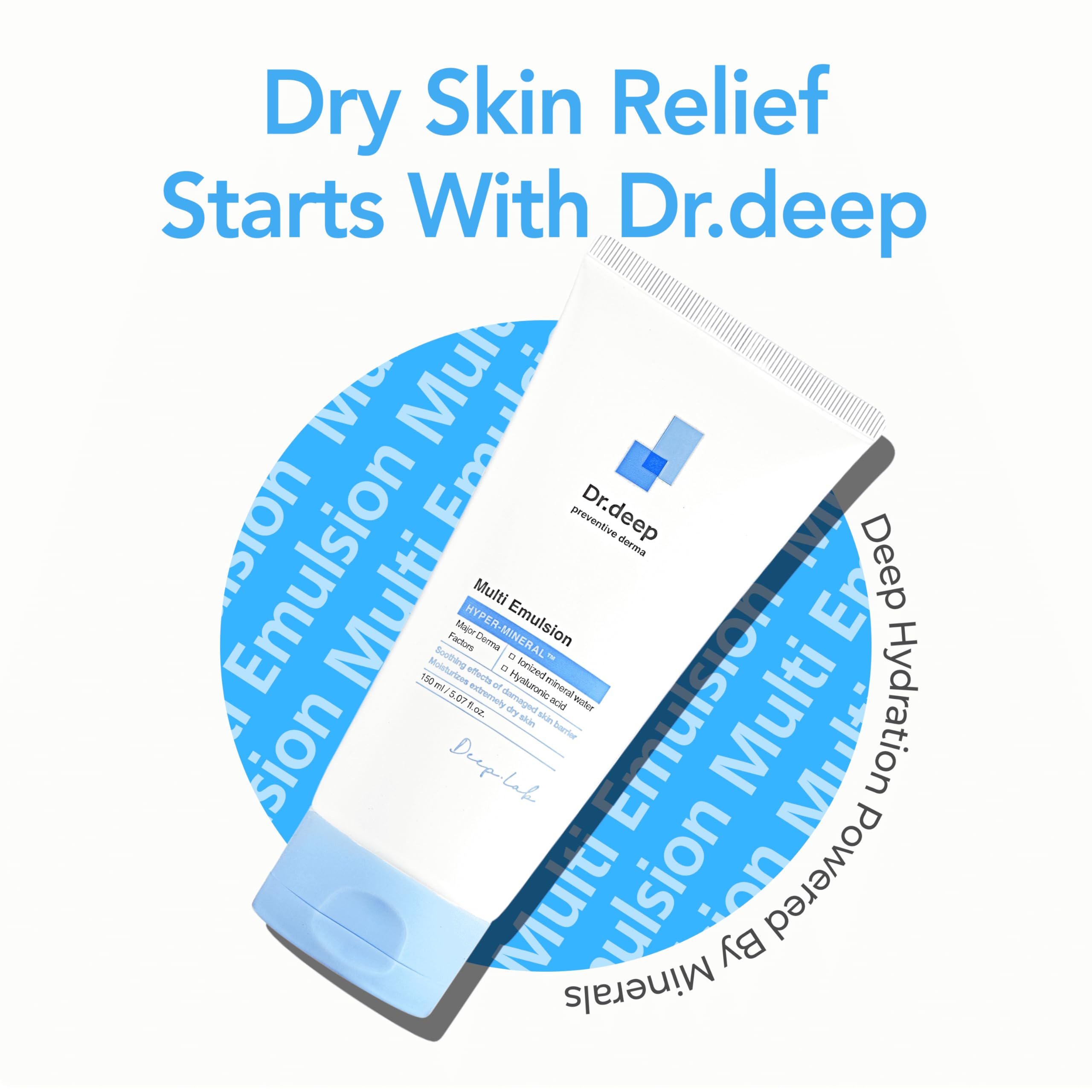 Texture swatch of Dr.Deep Multi Emulsion highlights smooth, non-greasy finish