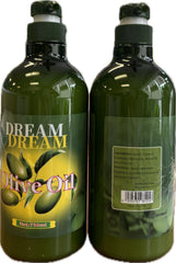 Dream Dream olive oil lotion bottle front view for non-greasy dry skin hydration