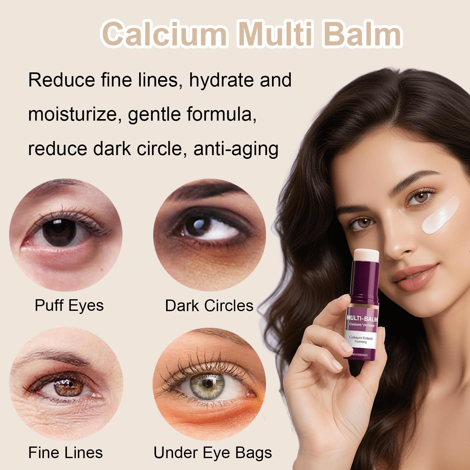 DreamCatching Calcium Multi Balm Stick targets the eye area with lightweight moisture and reduced lines.