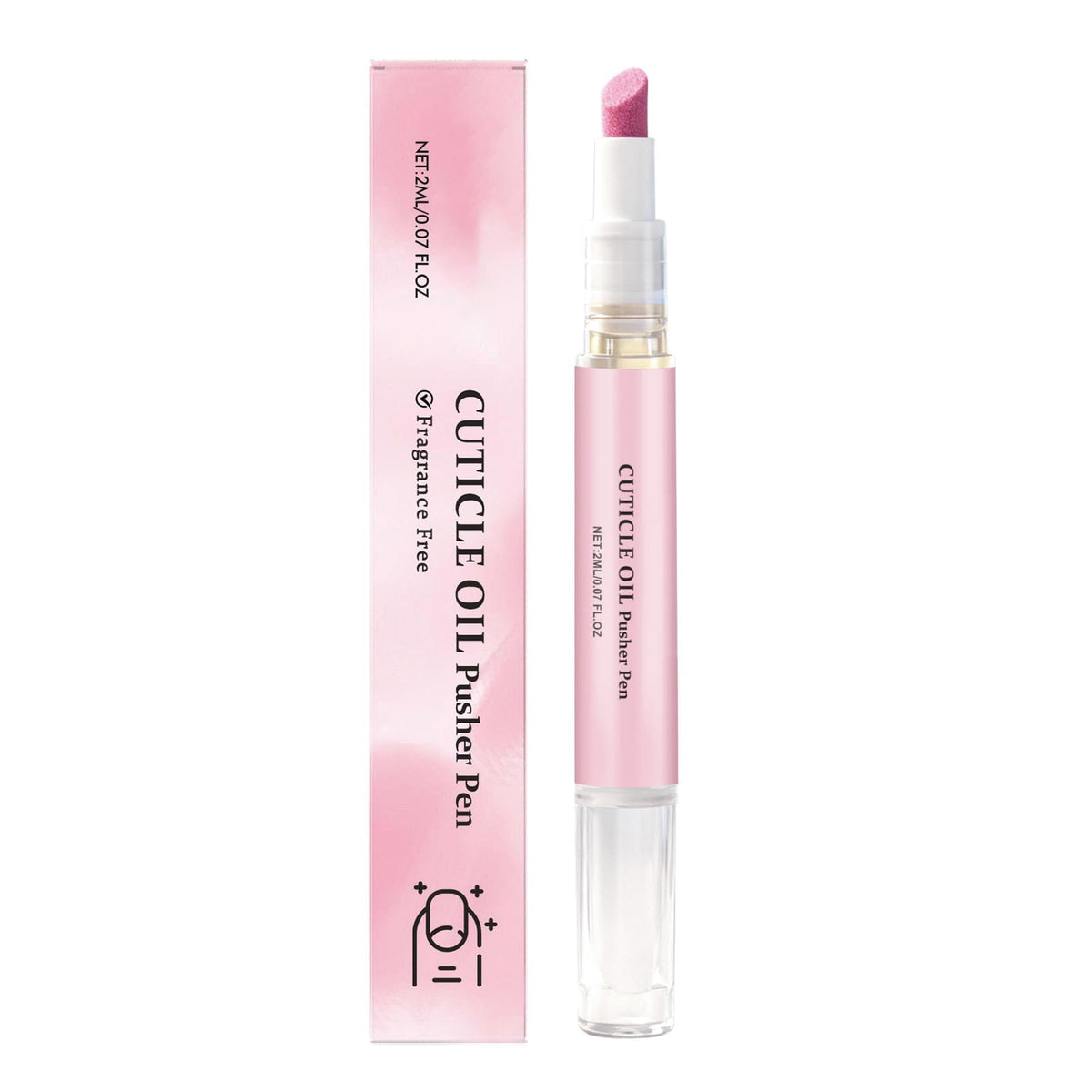 DreamCatching ceramic cuticle pusher oil pen for at-home nail care and nourishment.
