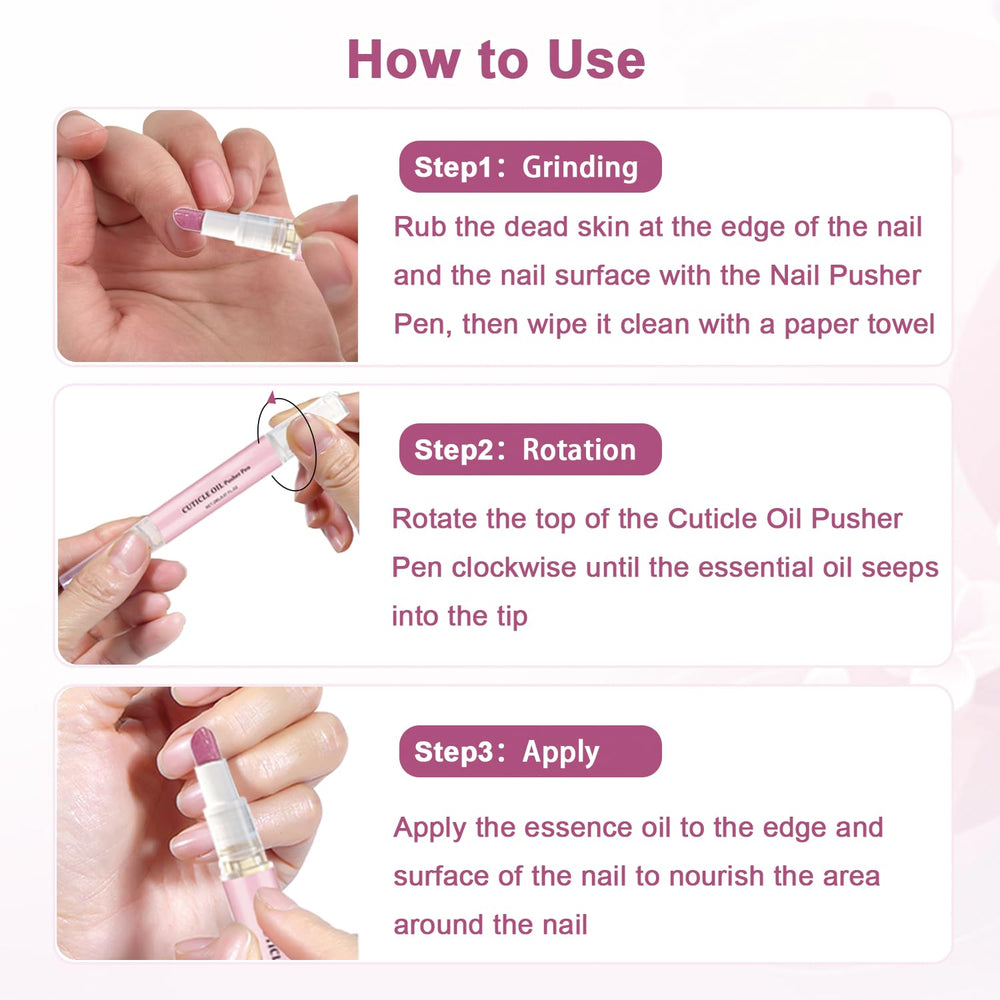 DreamCatching rose-scented cuticle pen with ceramic head for gentle nail maintenance.