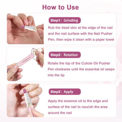 DreamCatching rose-scented cuticle pen with ceramic head for gentle nail maintenance.