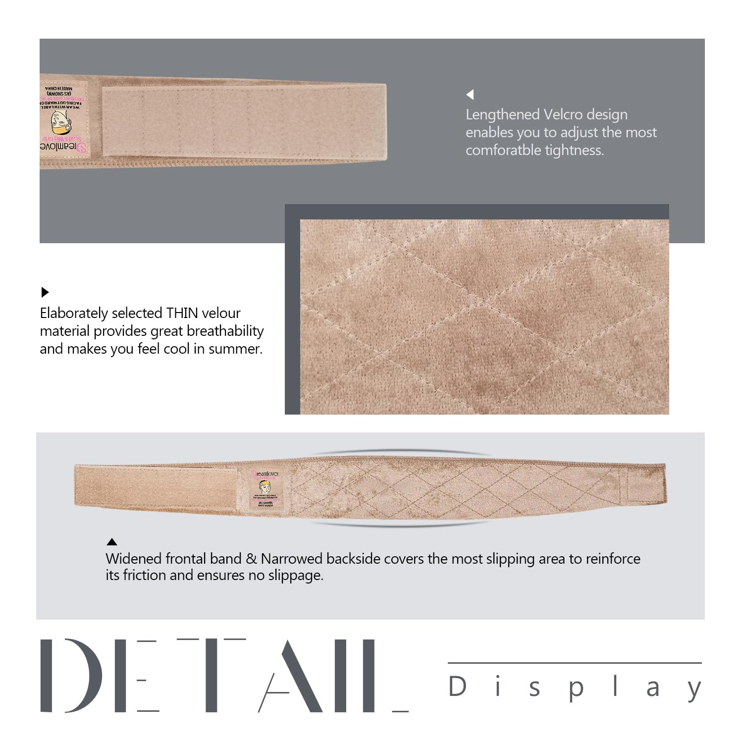 Stitched rhombus detailing adds durability and a stylish touch.