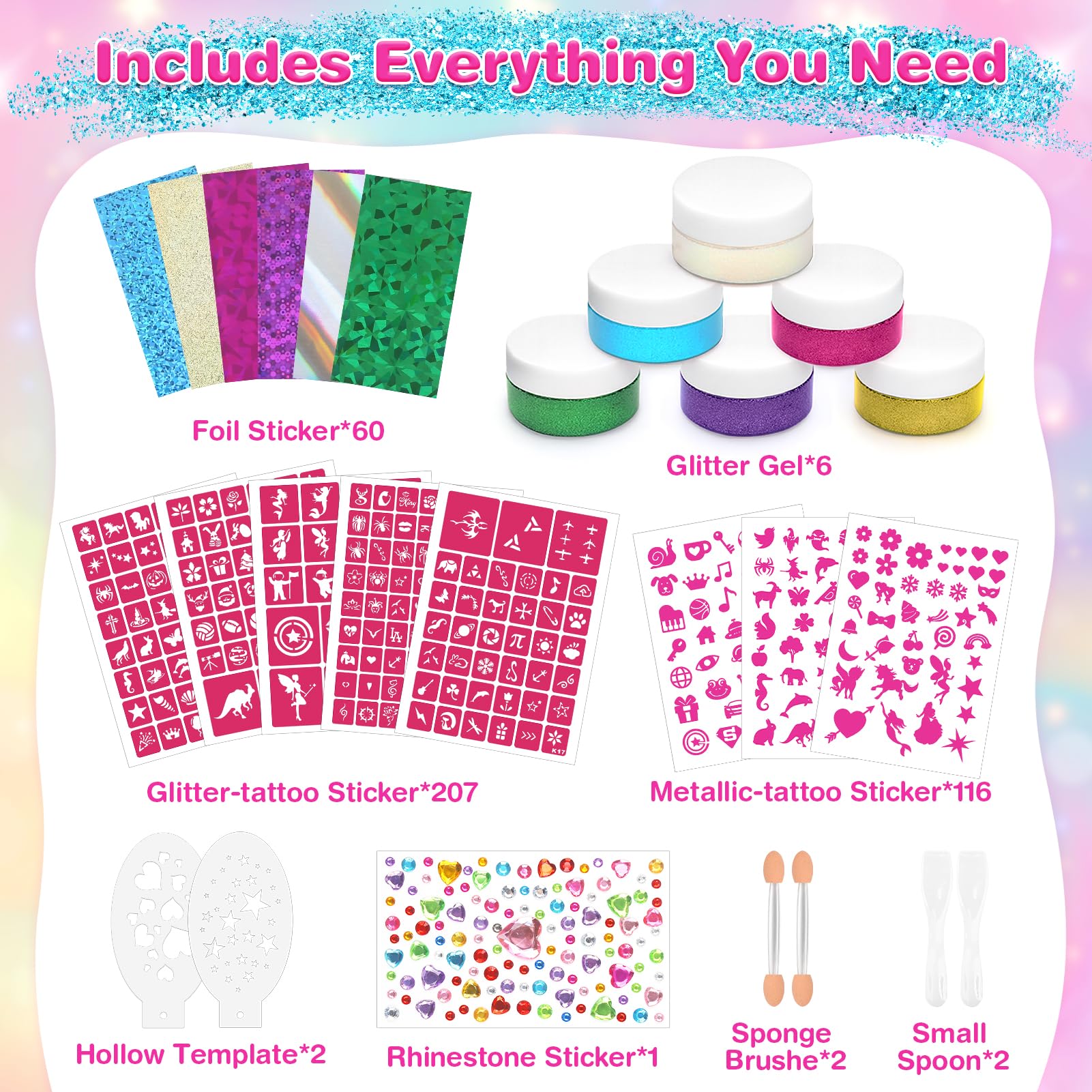 Dreamon tattoo kit stencil designs close-up with 325 options for creativity