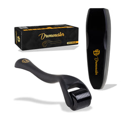 Dremenester Derma Roller 540 titanium barrel close-up for precise micro‑needling on skin.