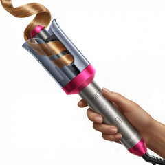 DRFLASH curling iron with anti-scald shield for safer styling.