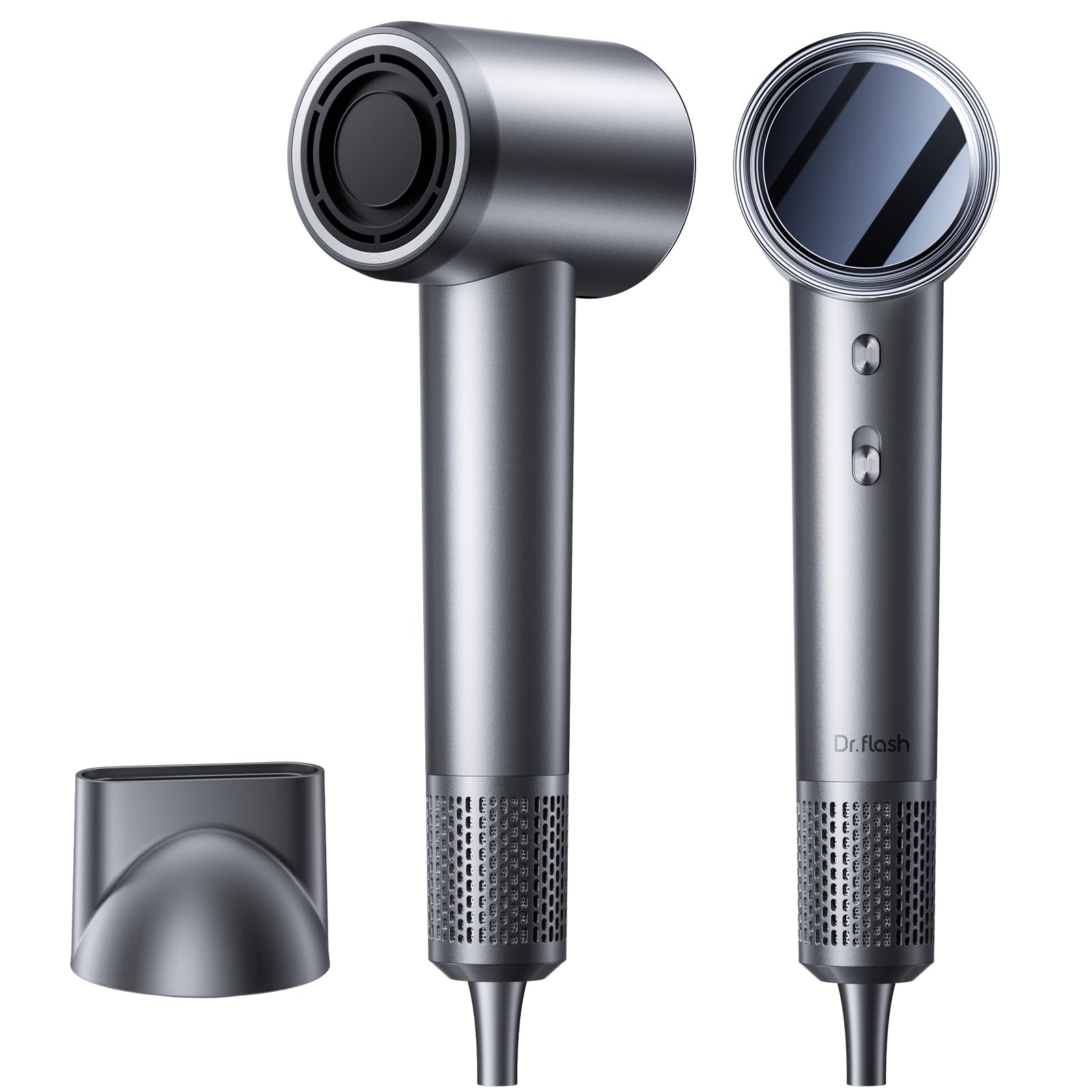 DRFLASH fast-drying hair dryer front view for quick styling on busy mornings