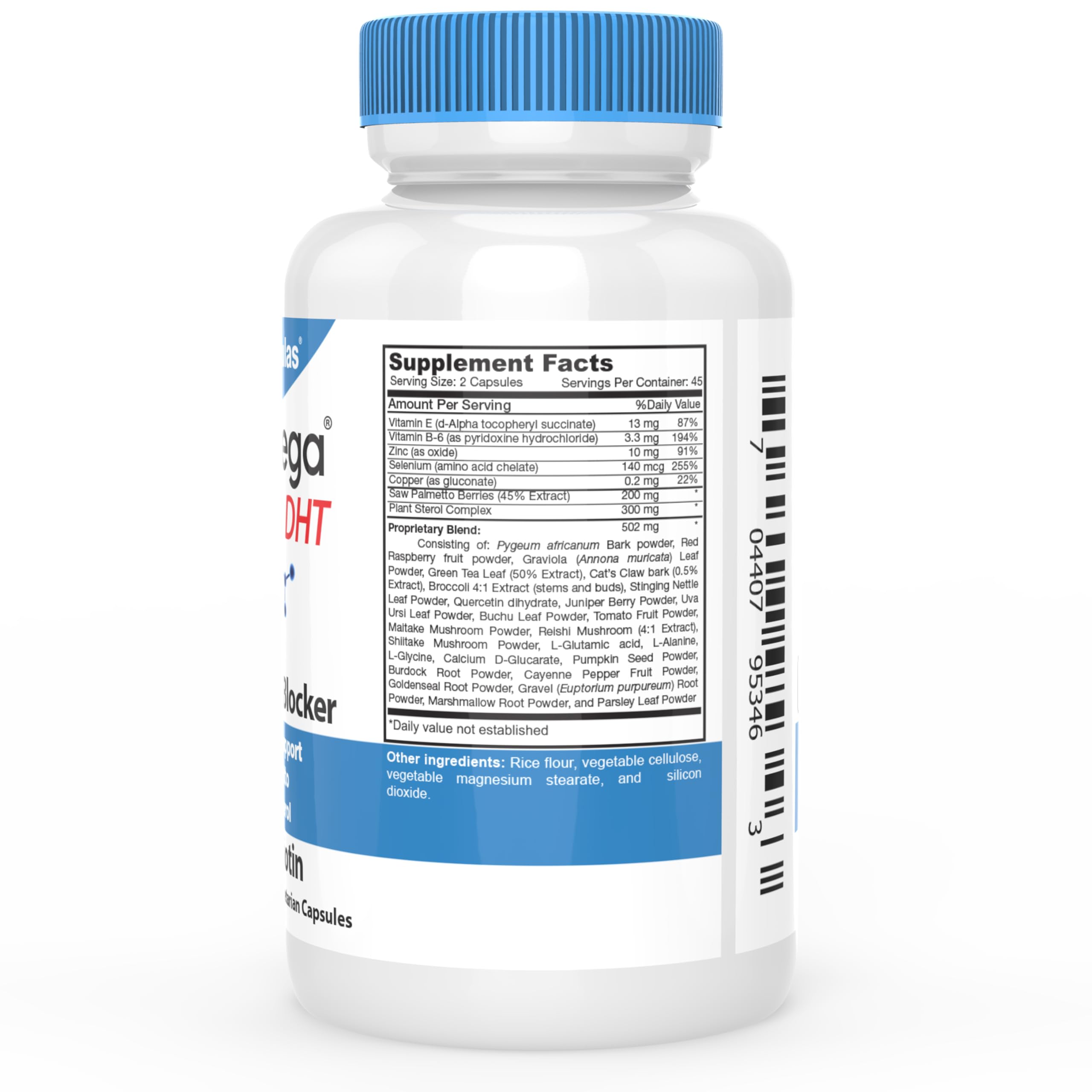 HairOmega DHT Blocker capsules ready for daily use for hair roots