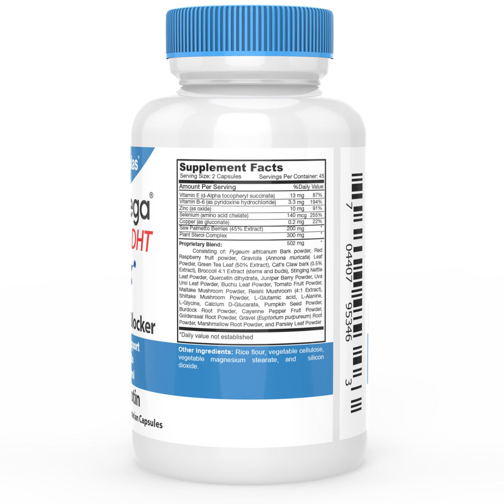 HairOmega DHT Blocker capsules ready for daily use for hair roots