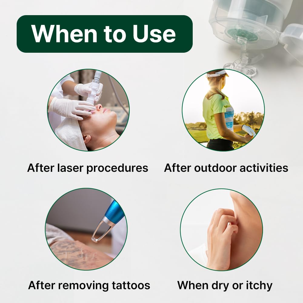 Dr.Gentle gel applied on arm for immediate refreshing comfort.