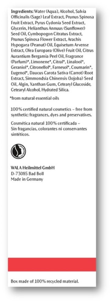 Dr. Hauschka Bergamot Lemongrass cream texture shows smooth application and absorption.