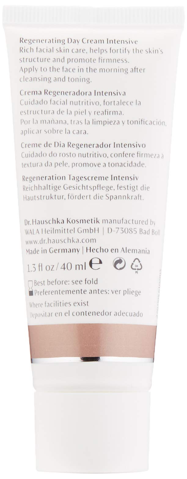 Dr. Hauschka Regenerating Day Cream Intensive bottle with cap, ready for daily use