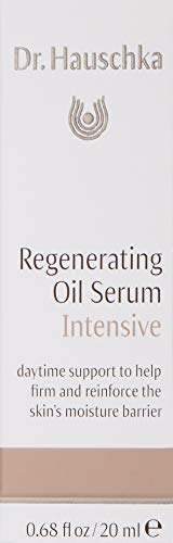 Texture on skin reveals rich, hydrating consistency of Dr. Hauschka serum.