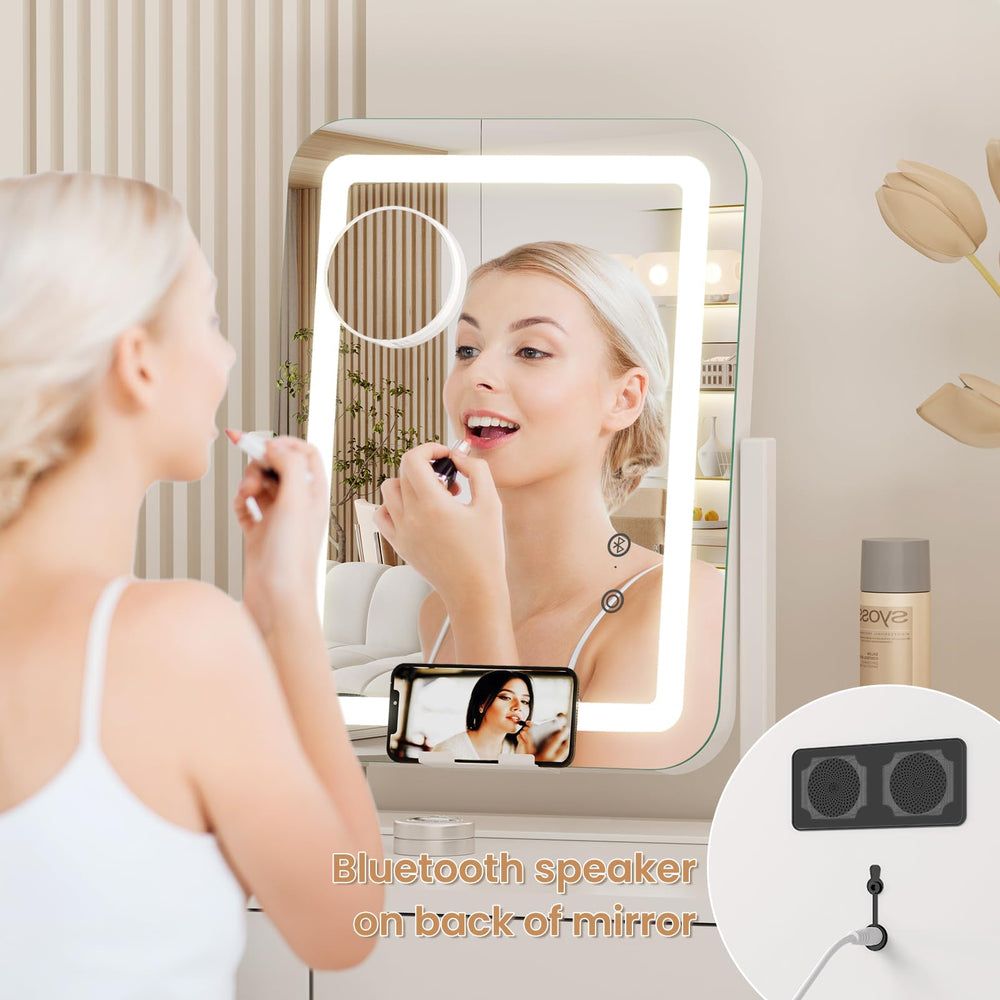 Dripex vanity mirror wireless charging keeps your phone powered
