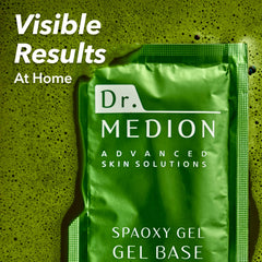 Spaoxy Matcha Gel Mask texture closeup reveals creamy, easy-to-spread formula.