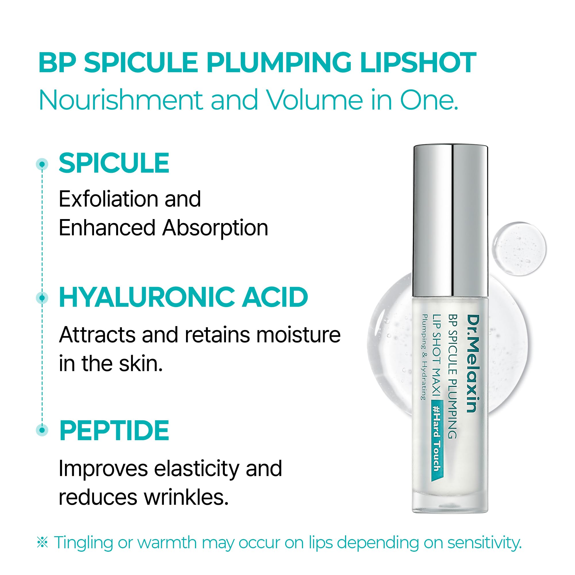 Dr.Melaxin BP Spicule Lip Shot mild packaging for daily use.