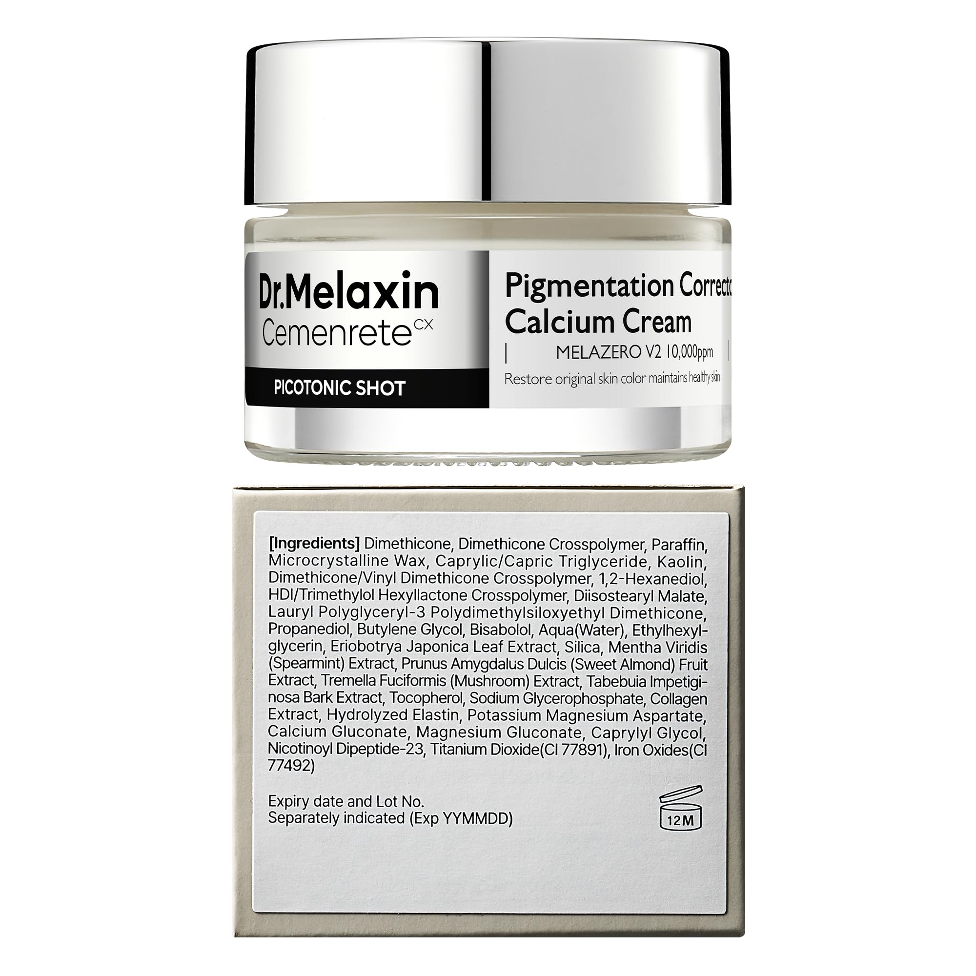 Dr.Melaxin Cemenrete sensitive-skin test scene implying gentle suitability.