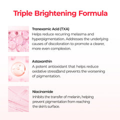 Dr.Melaxin TXA Mask glow after use shows a radiant skin finish.