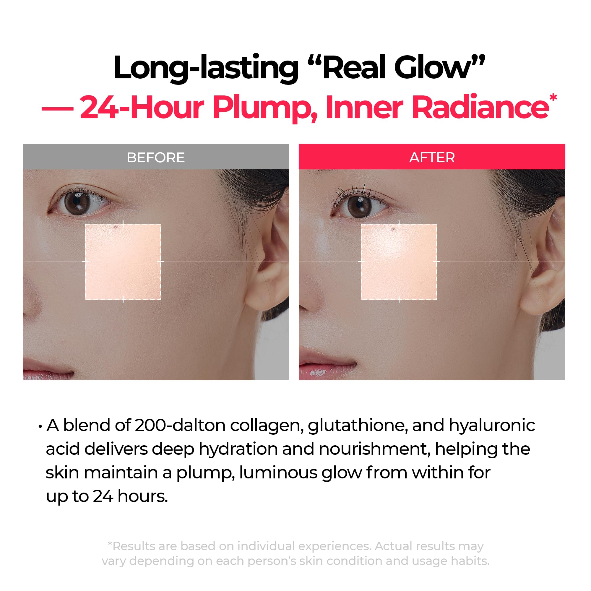 Dr.Melaxin TXA mask skin before-after illustrates potential texture refinement.