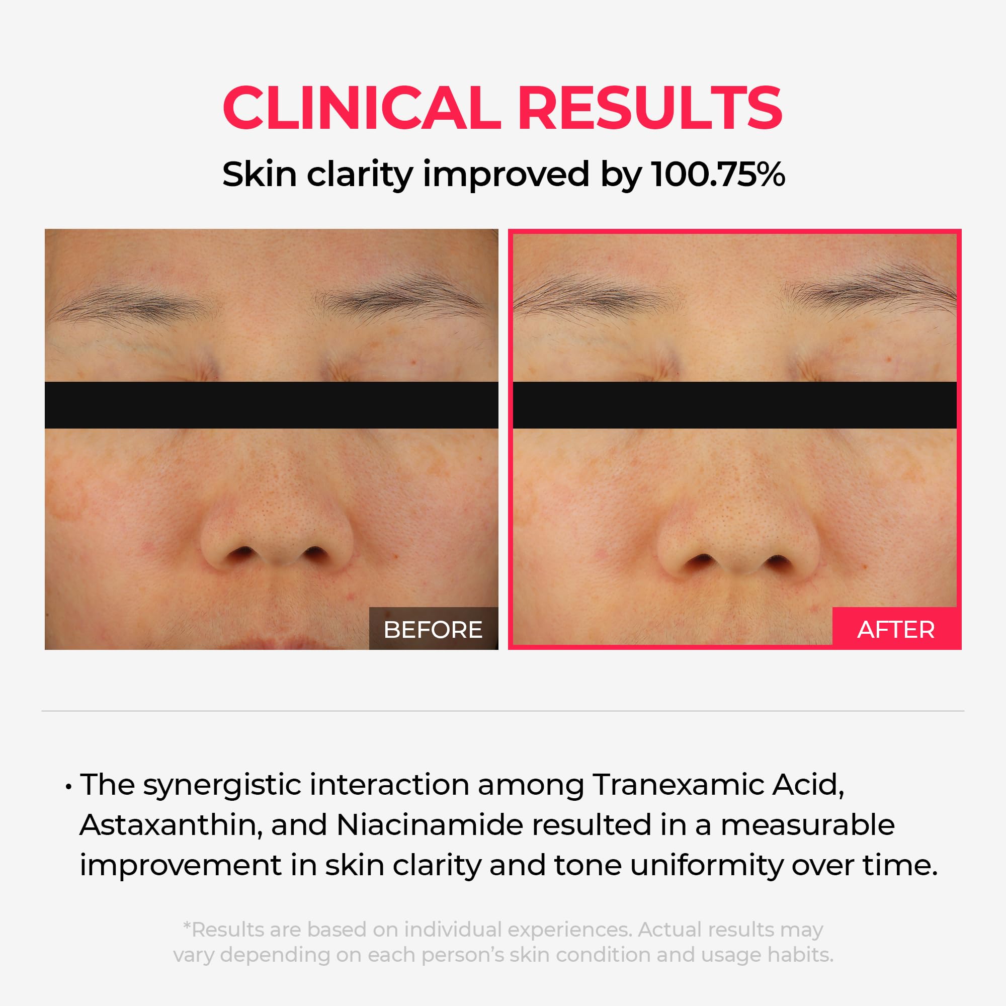 Dr.Melaxin TXA texture close-up reveals smooth, creamy consistency.
