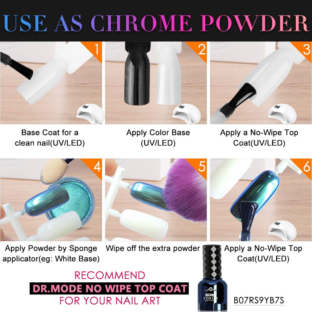 DRMODE black nail polish included for complete DIY nail art prep.